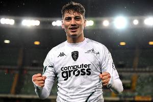 全市场：S-埃斯波西托将400万欧加盟帕尔马，国米保留50%二转分成