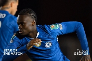 贡献传射！乔治当选联赛杯第三轮切尔西队内最佳球员