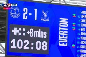 风水轮流转！水晶宫上轮97分钟绝杀利物浦，本轮93分钟遭绝杀