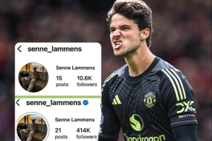 这就是曼联！拉门斯首秀零封后社媒粉丝数从1.06万暴涨至41.4万