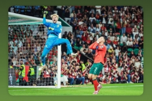 凯莱赫晒扑出C罗点球庆祝照：虽未能如愿但仍有积极因素