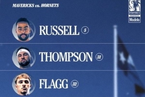 独行侠首发：拉塞尔&克莱搭档后场 浓眉打4 外加弗拉格&莱夫利