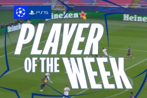 上演巴萨生涯首个帽子戏法！官方：费尔明当选本轮欧冠最佳球员