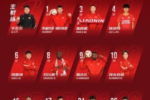 中甲第29轮，南京城市vs辽宁铁人首发名单！