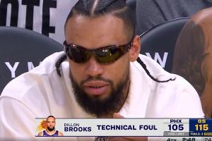 狄龙穿便装吃到技犯！送勇士一罚 追梦开心地笑了