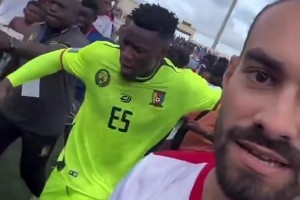 正在气头上😤！输球后的奥纳纳一把推开想要合影的球迷