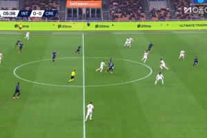 梦幻开局！巴雷拉抢断博尼送传中，劳塔罗轻松包抄破门